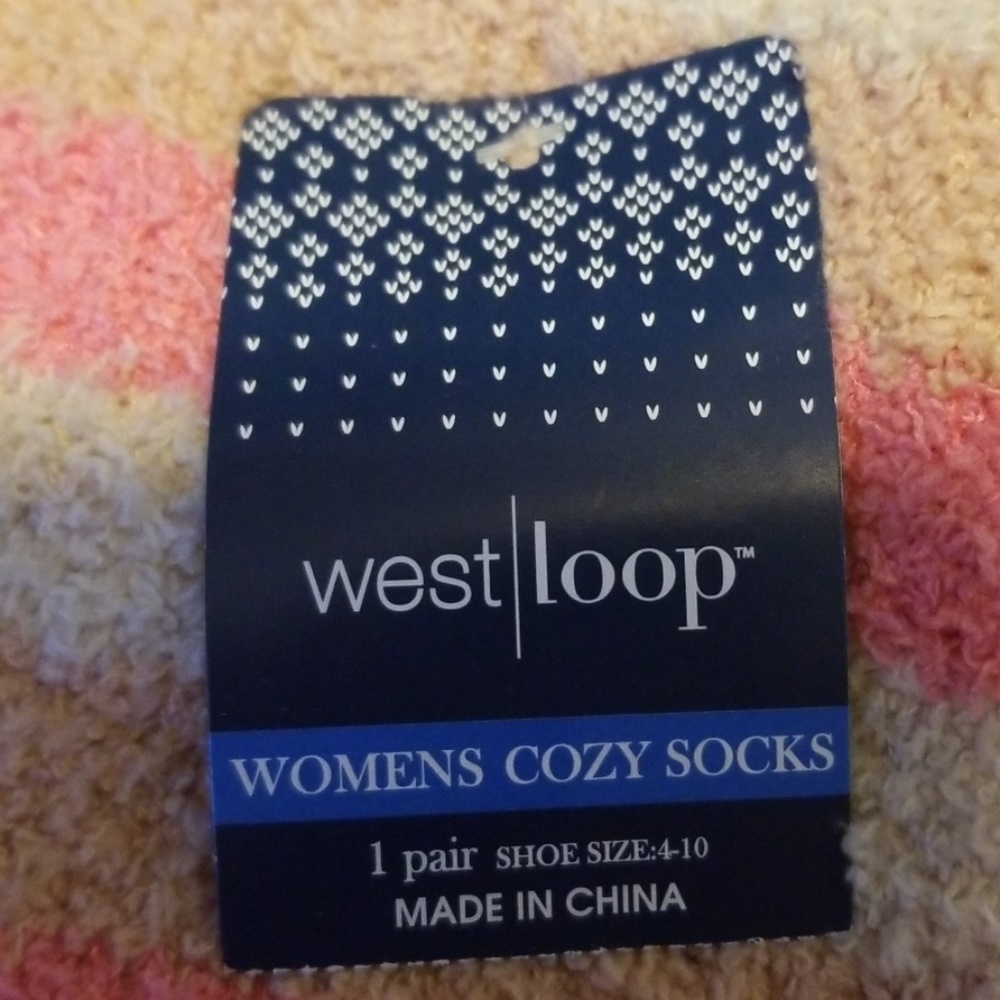 NWT - West Loop Fuzzy Socks - Picture 4 of 4